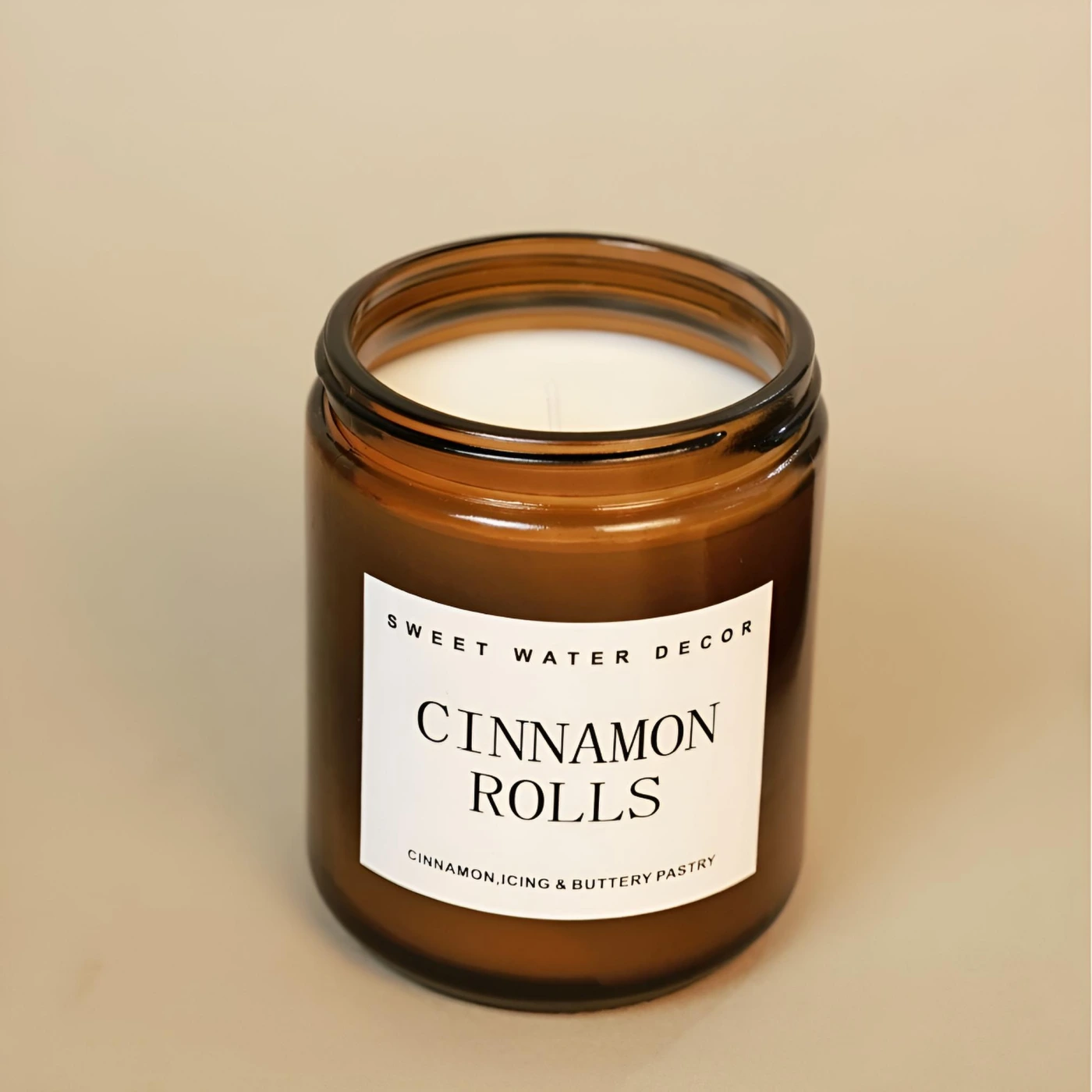 Соевая ароматическая свеча в банке в стиле ретро картинка