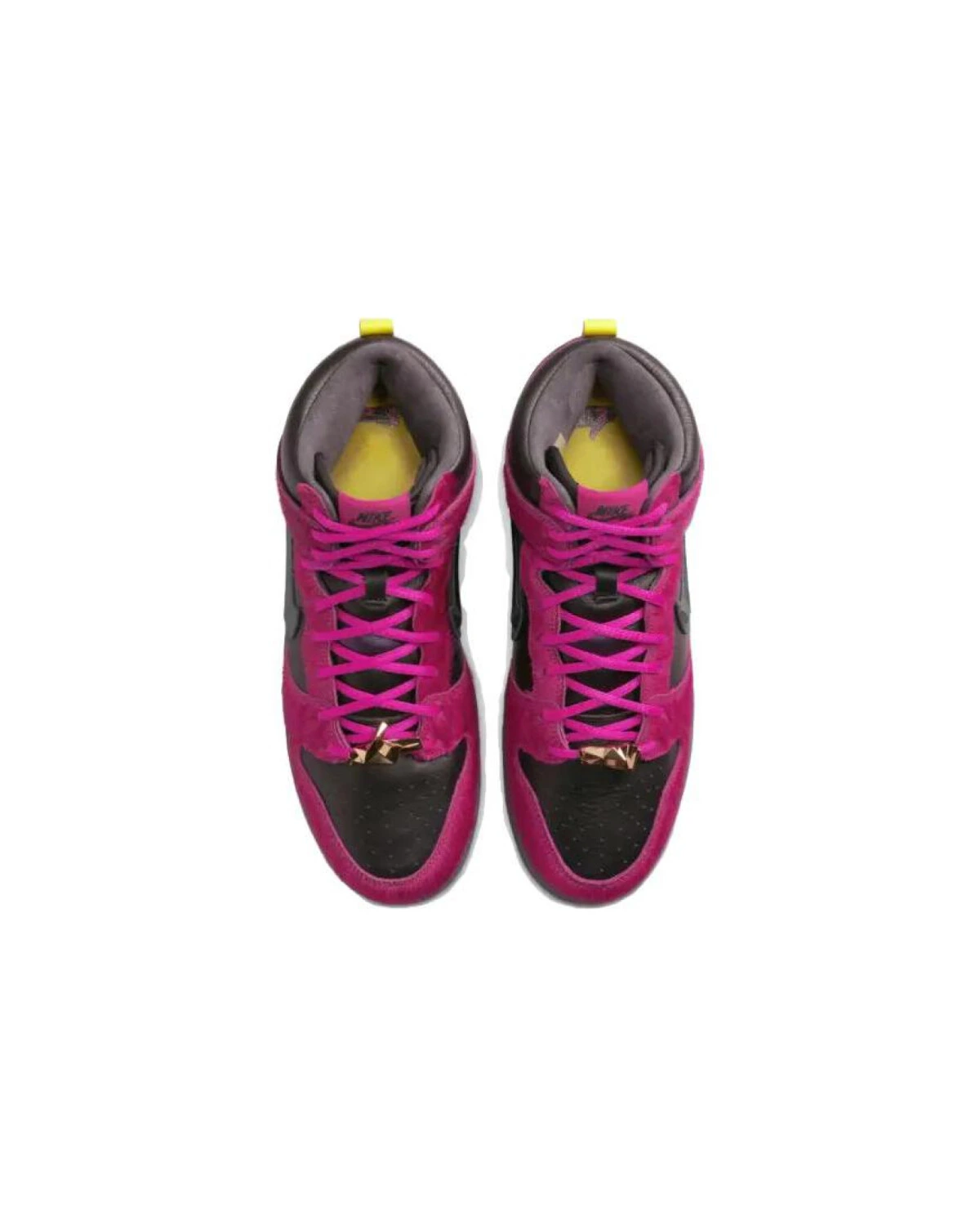 Nike Dunk SB унисекс высокие кроссовки для скейтбординга кожаные розово-черные картинка