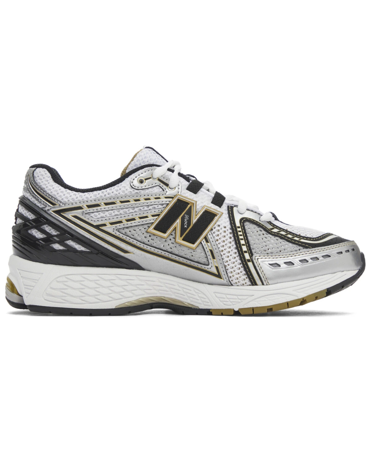 New Balance 1906R унисекс беговые кроссовки из ткани и искусственной кожи бело-черные картинка