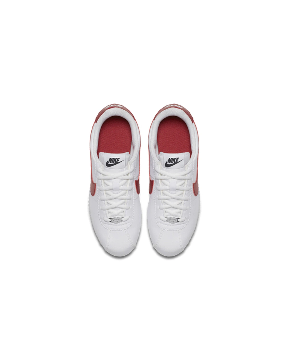 Nike Cortez Basic SL детские кроссовки бело-красные синтетические картинка