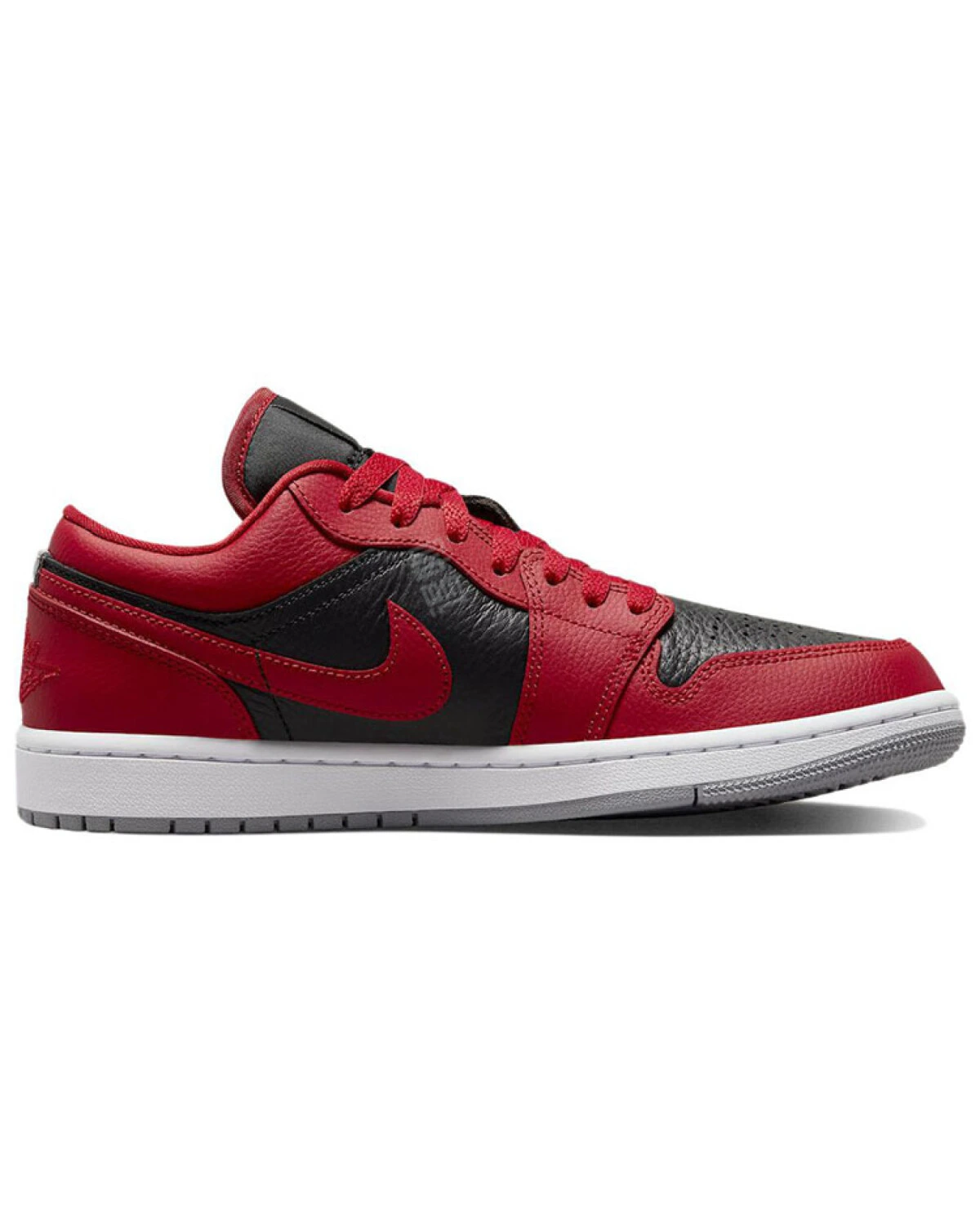 Jordan Air Jordan 1 low se "split" женские кроссовки красно-серые кожаные картинка