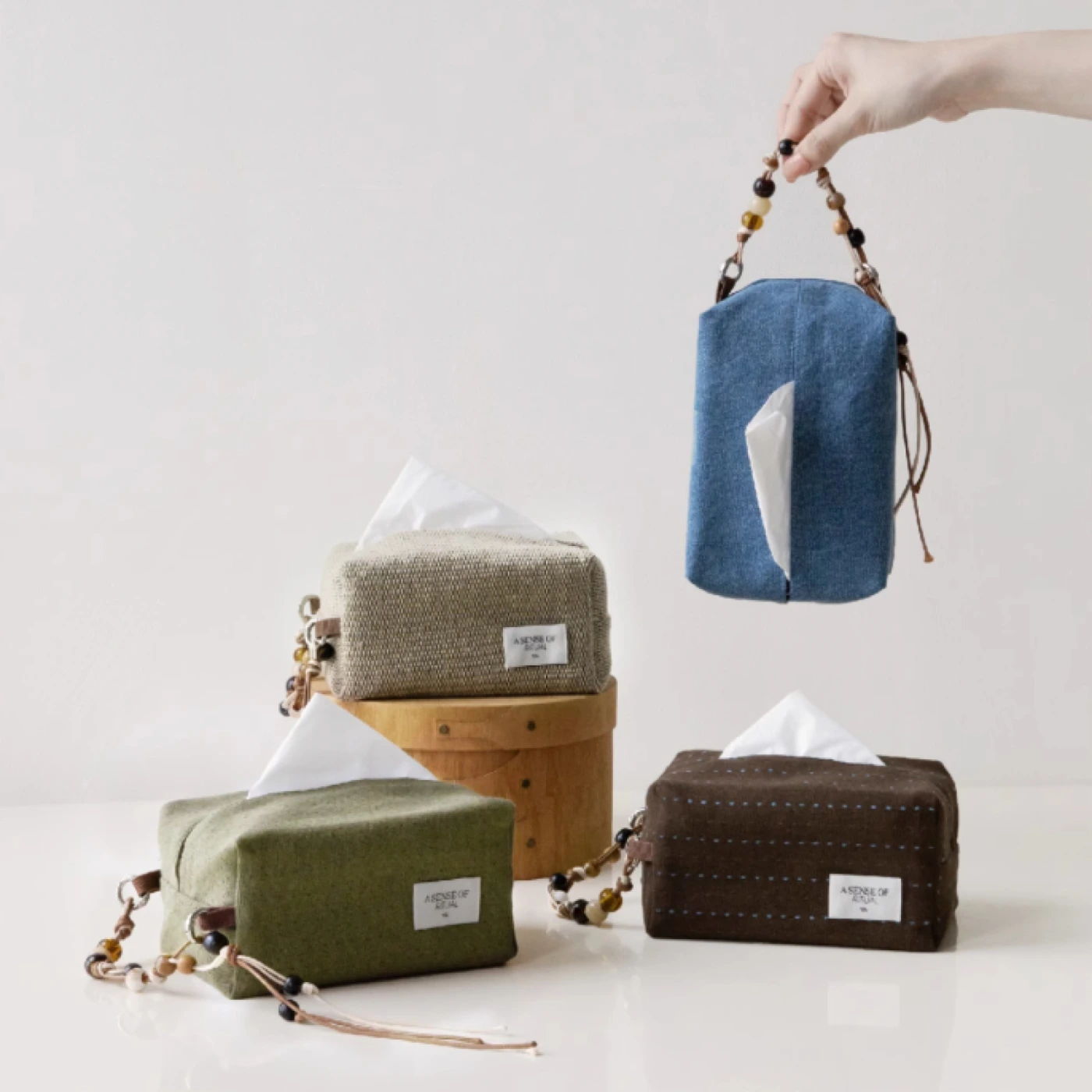 Тканевая салфетница (Коричневый) картинка