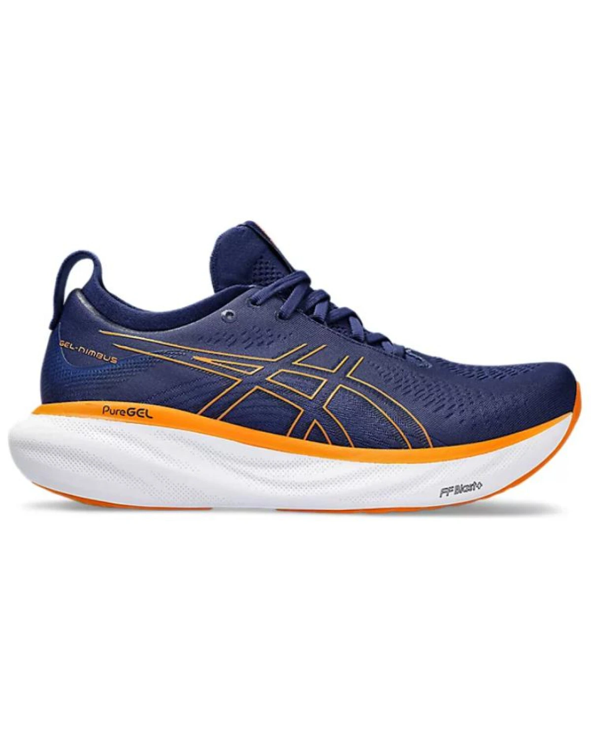 Asics GEL-Nimbus 25 мужские беговые кроссовки с амортизацией и воздухопроницаемостью синие картинка