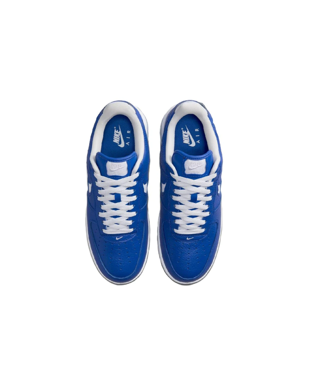 Nike Air Force 1 унисекс кроссовки синие кожаные картинка