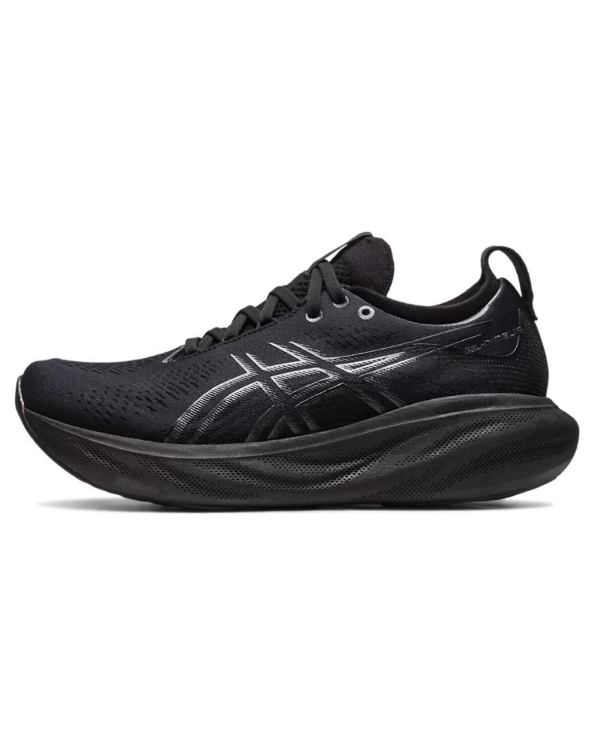 Asics GEL-Nimbus 25 женские спортивные кроссовки с амортизацией и износостойкой тканью черные картинка