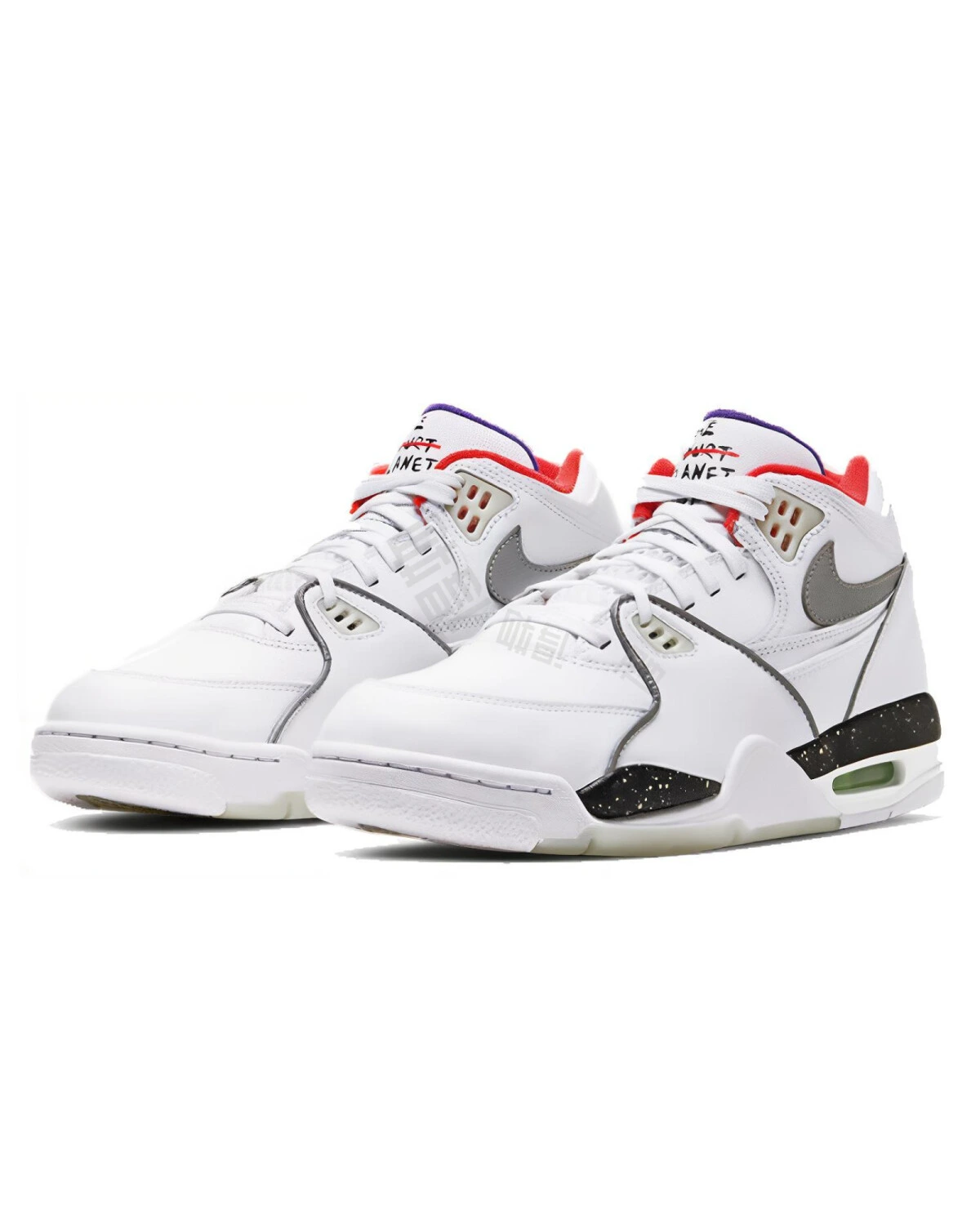 Nike Air Flight 89 мужские спортивные кроссовки белые с кожаным верхом картинка