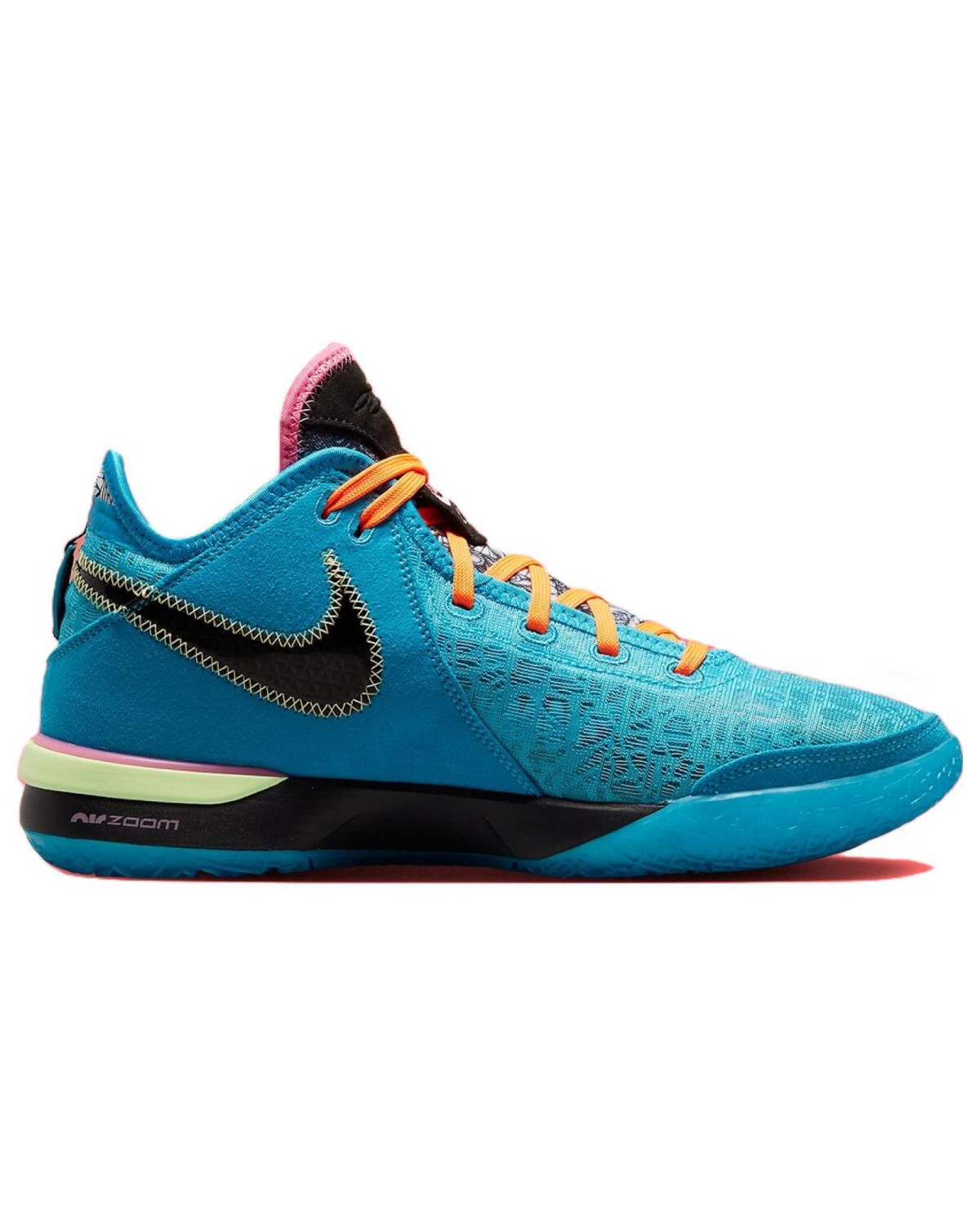 Nike LeBron NXXT Gen унисекс баскетбольные кроссовки сине-оранжевые картинка