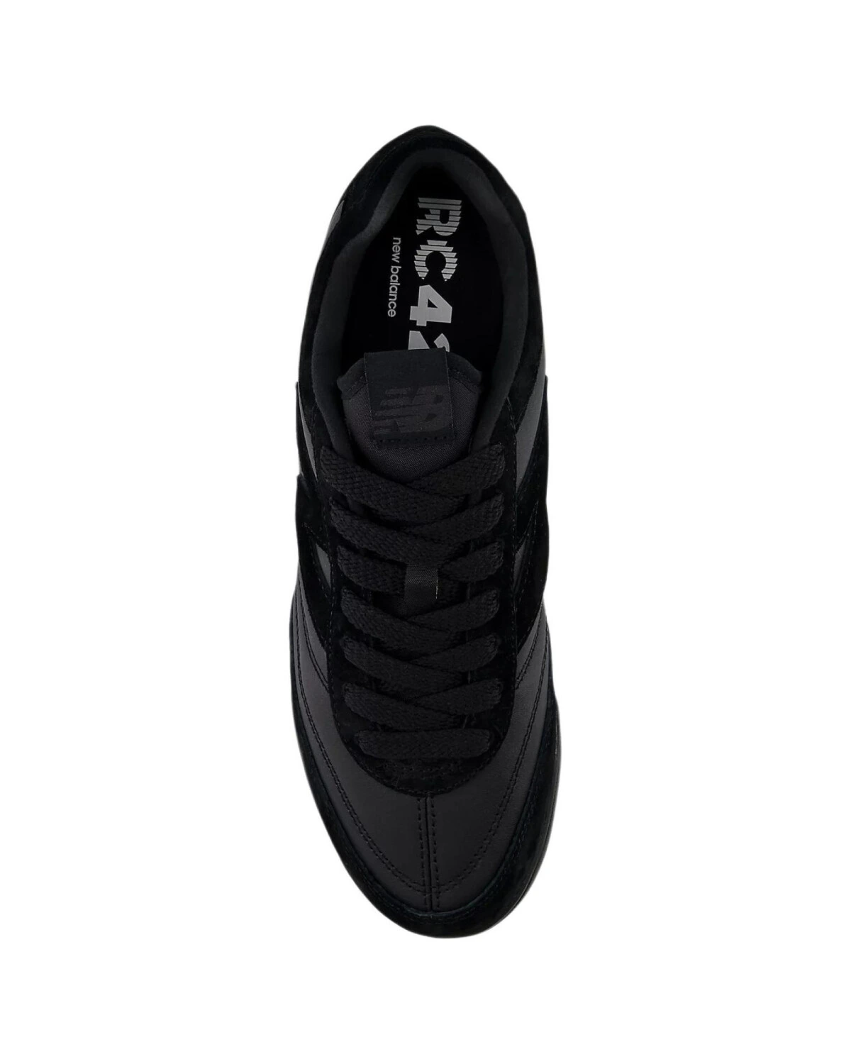 New Balance RC42 унисекс кроссовки черные из кожи с тонкой подошвой картинка
