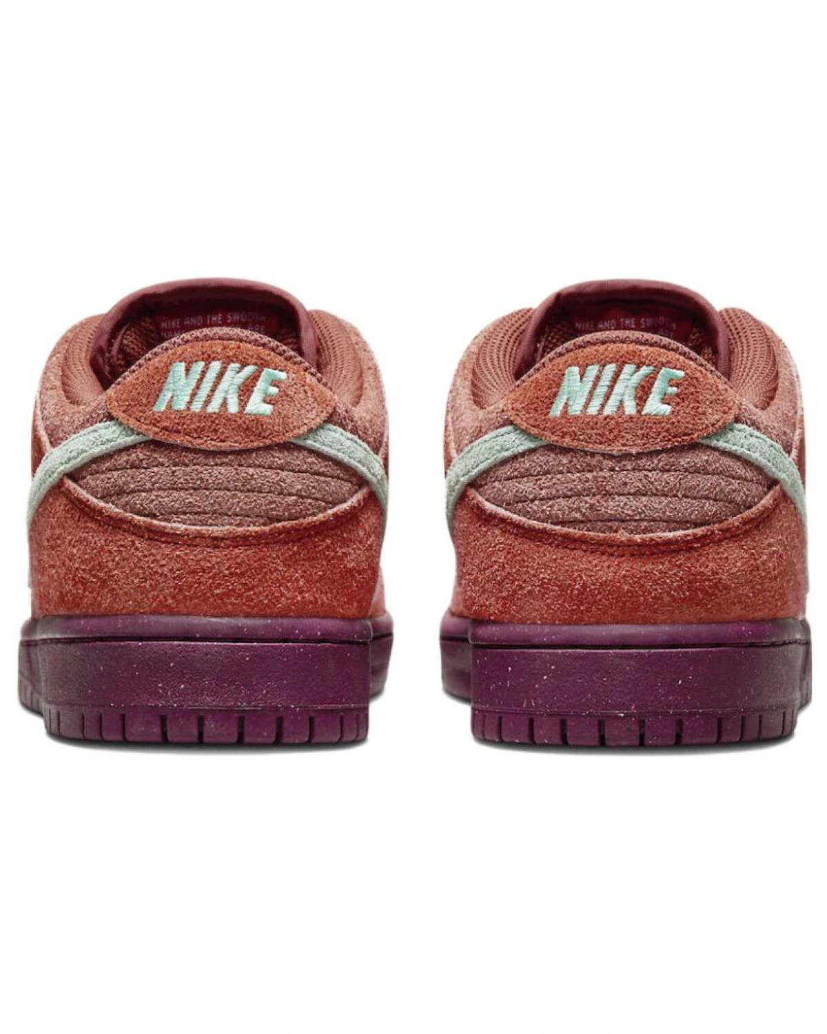Nike Dunk SB кроссовки из замши красно-белые картинка