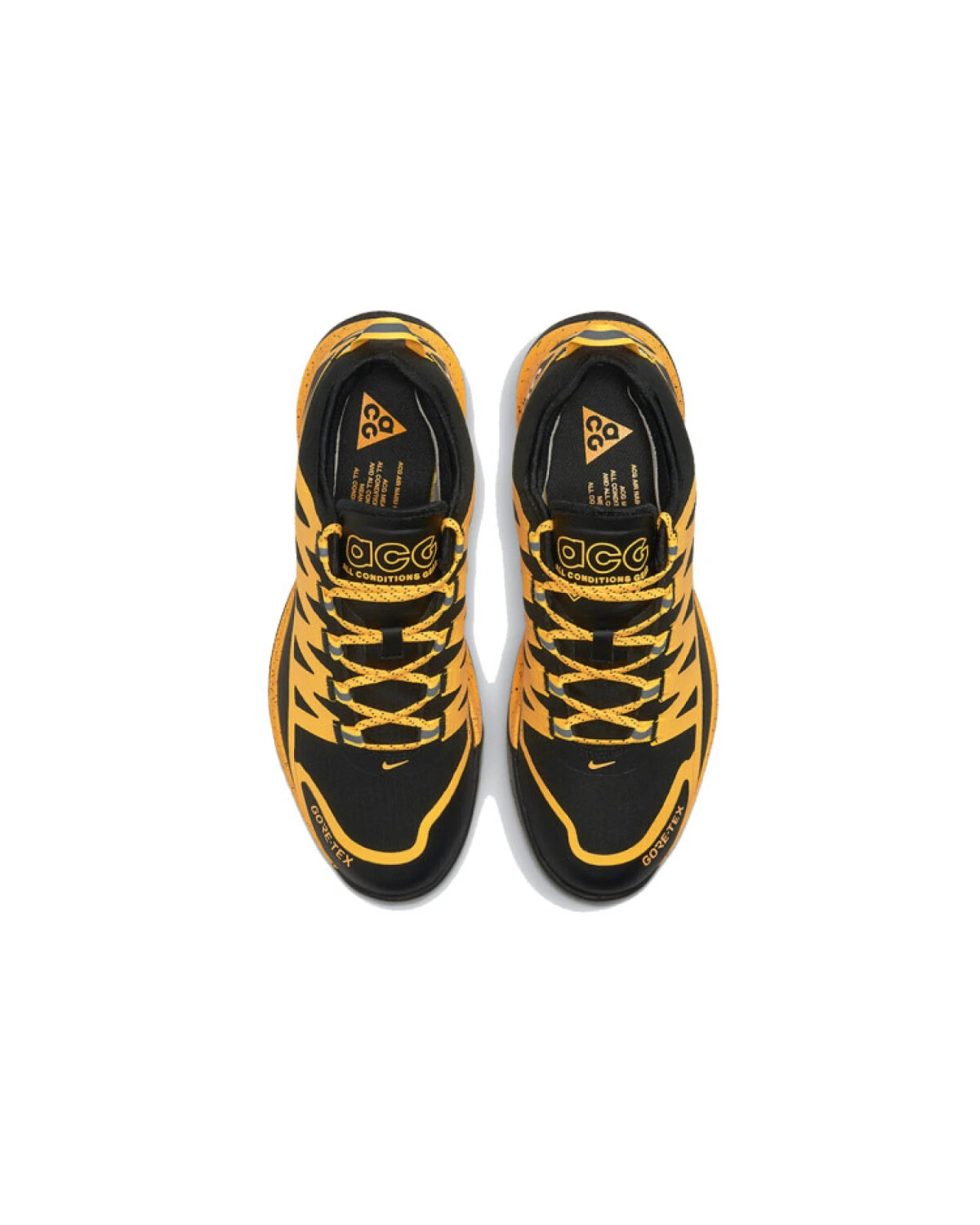 Nike ACG Air Nasu унисекс треккинговые ботинки водонепроницаемые чёрно-жёлтые картинка