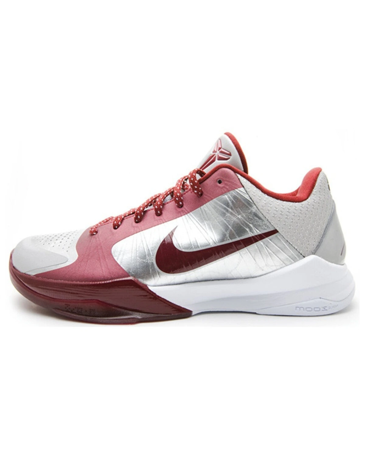 Nike Zoom Kobe 5 мужские баскетбольные кроссовки с амортизацией серебристо-красные картинка