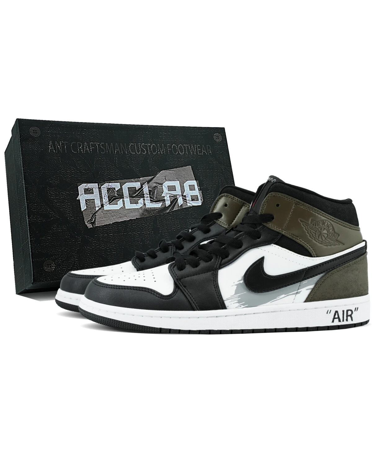 Jordan Air Jordan 1 мужские кроссовки высокие мокка с амортизацией картинка