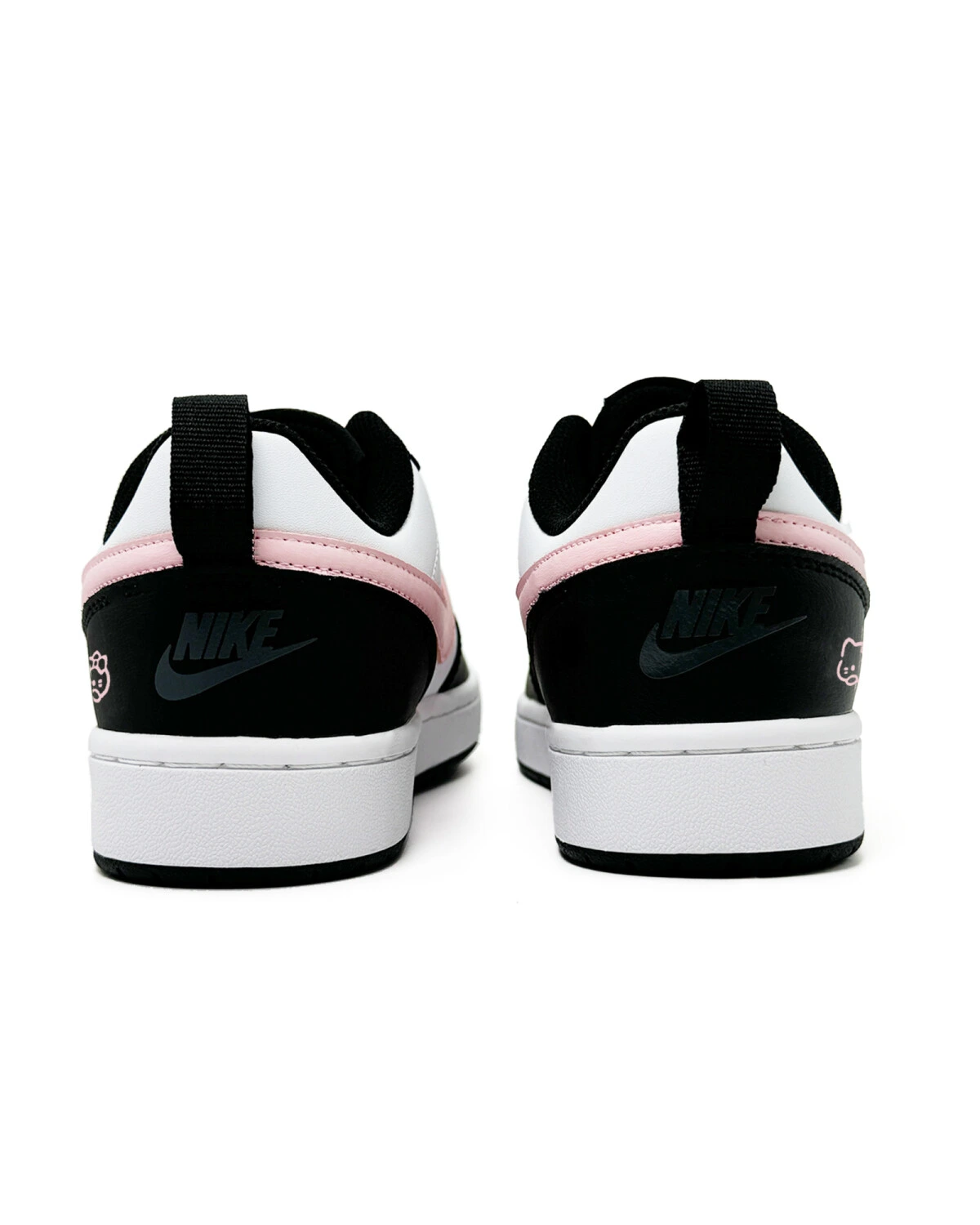 Nike Court Borough Low 2 детские кроссовки кожаные розовые картинка
