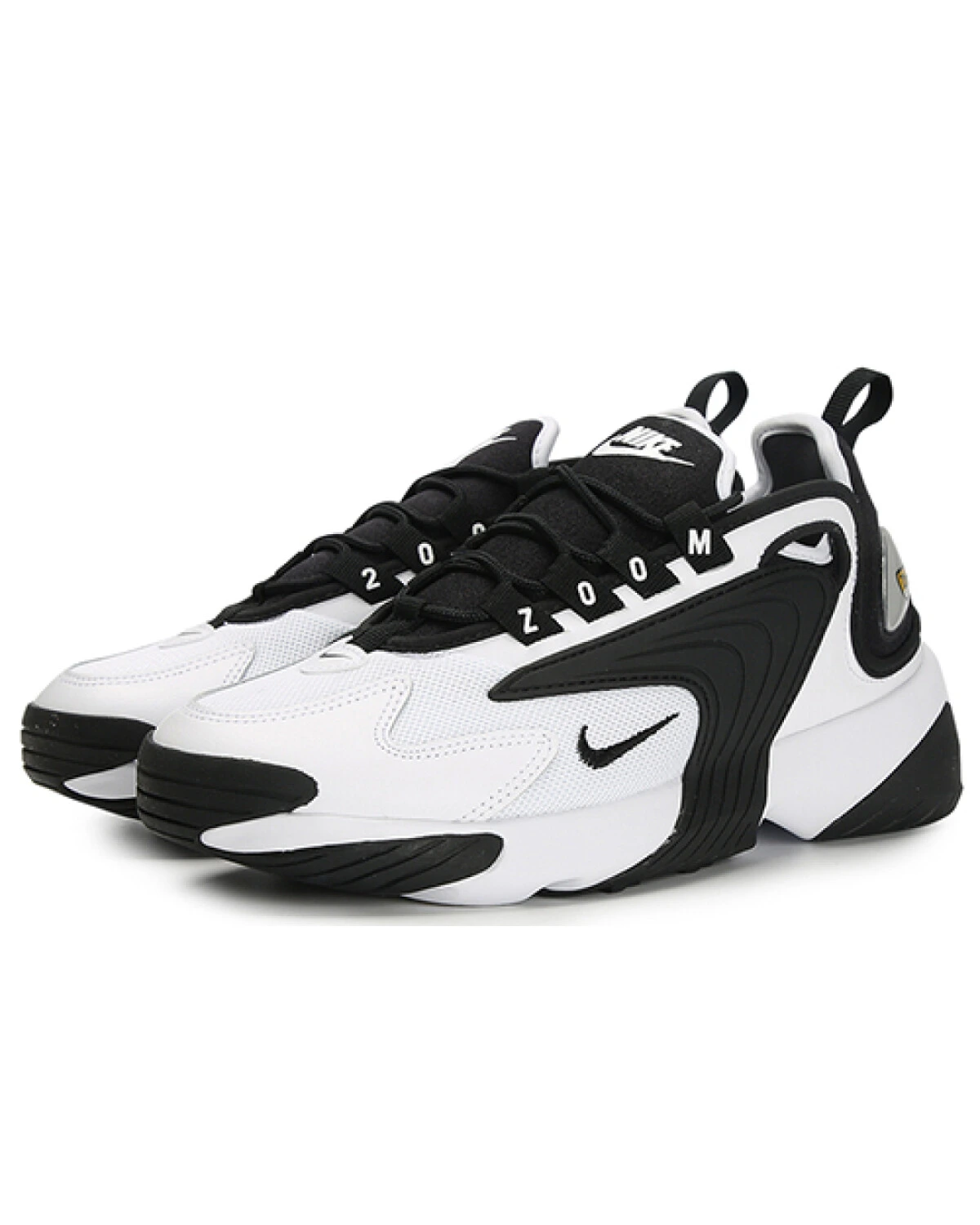 Nike Zoom 2K MID женские кроссовки бело-черные с воздушной подушкой картинка