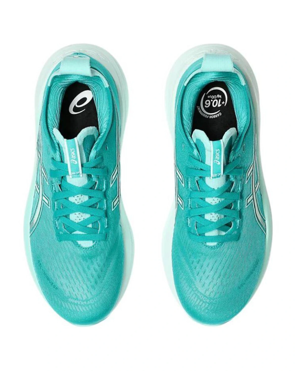 Asics GEL-NIMBUS 27 женские спортивные кроссовки бирюзовые картинка