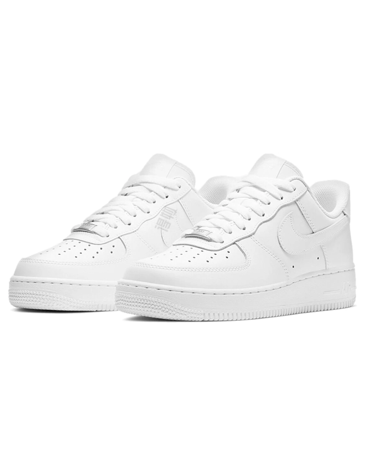 Nike Air Force 1 Triple White женские кроссовки белые кожаные картинка
