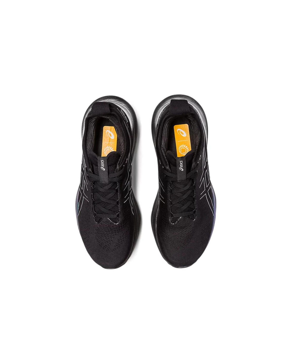 Asics GEL-Nimbus 25 мужские кроссовки для марафона черно-серебристо-синие картинка