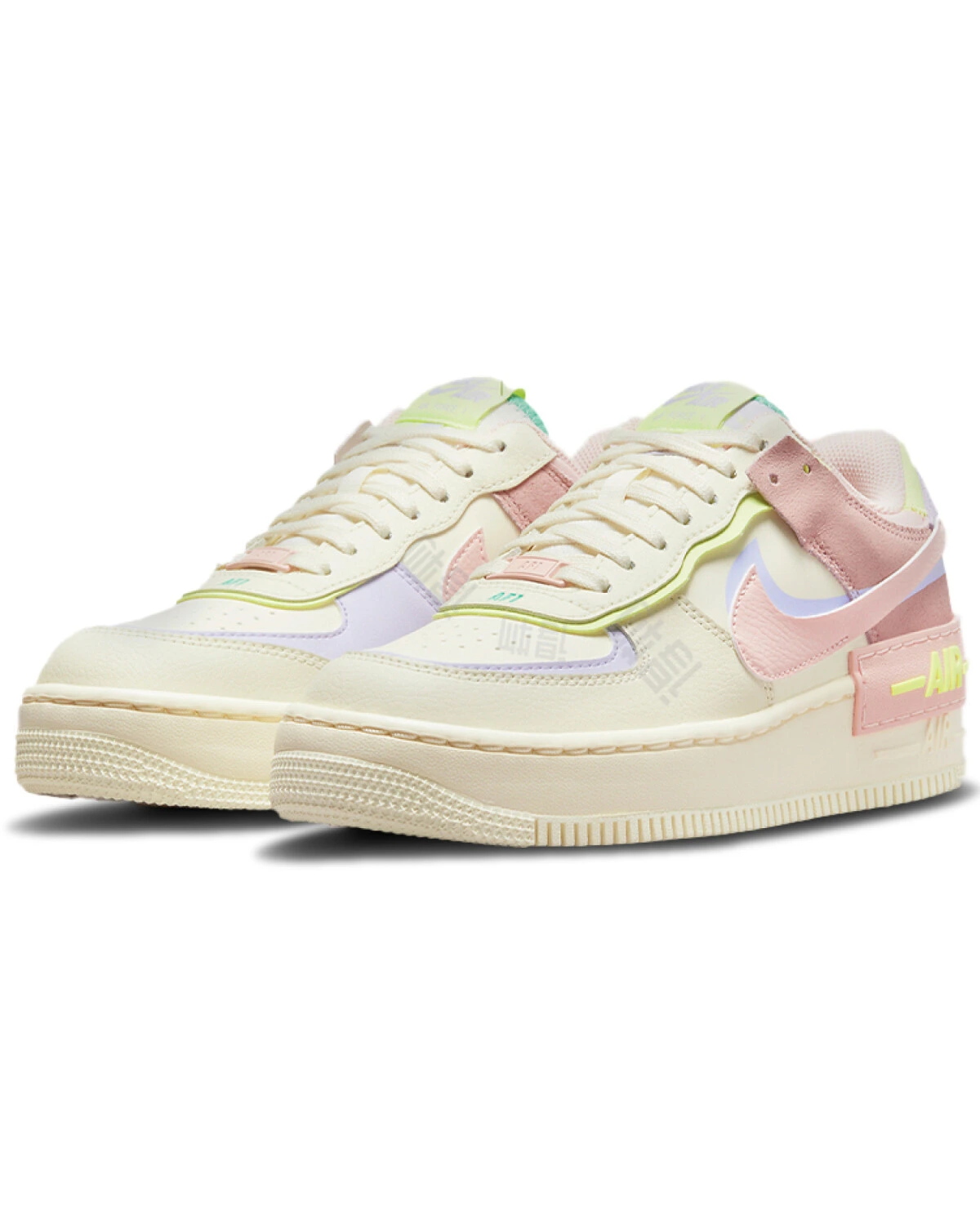 Nike Air Force 1 Shadow Cashmere женские кроссовки пастельные розовые картинка