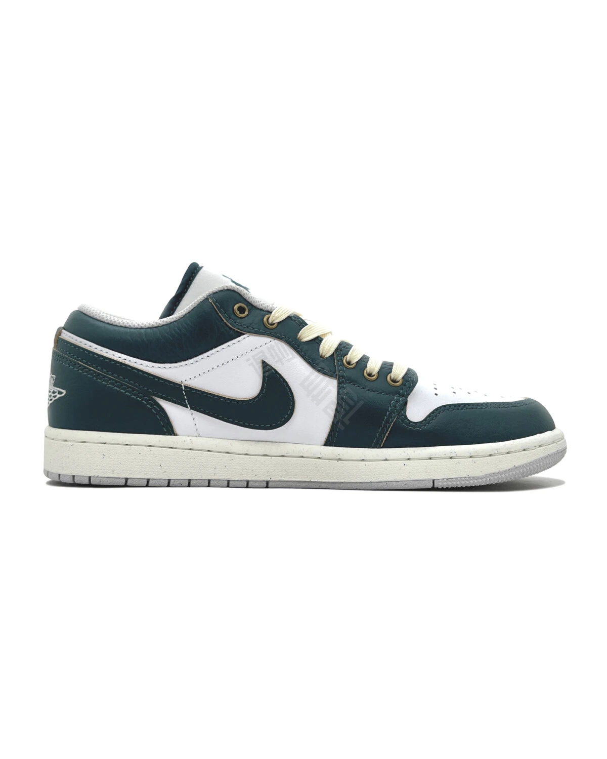 Jordan Air Jordan 1 unisex кроссовки зелено-белые с амортизацией картинка