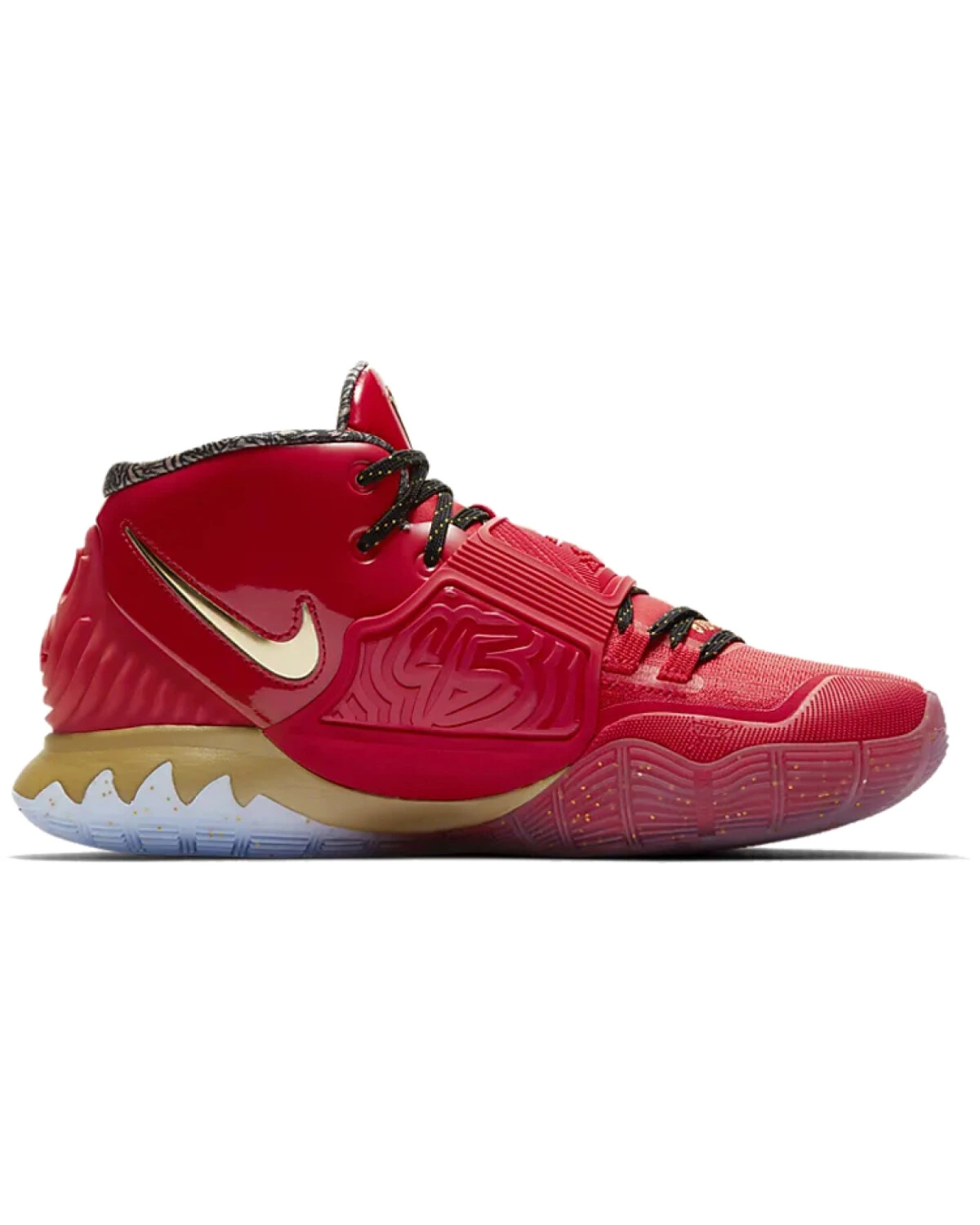 Nike Kyrie 6 унисекс кроссовки спортивные красные с сетчатым верхом картинка