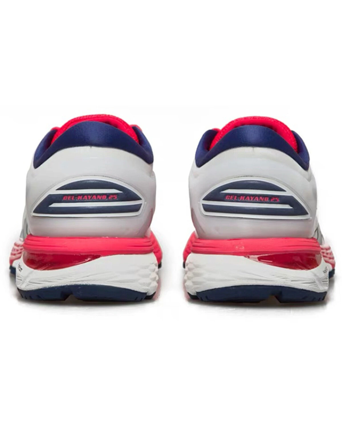 Asics Gel-Kayano 25 женские кроссовки для бега бело-красные картинка