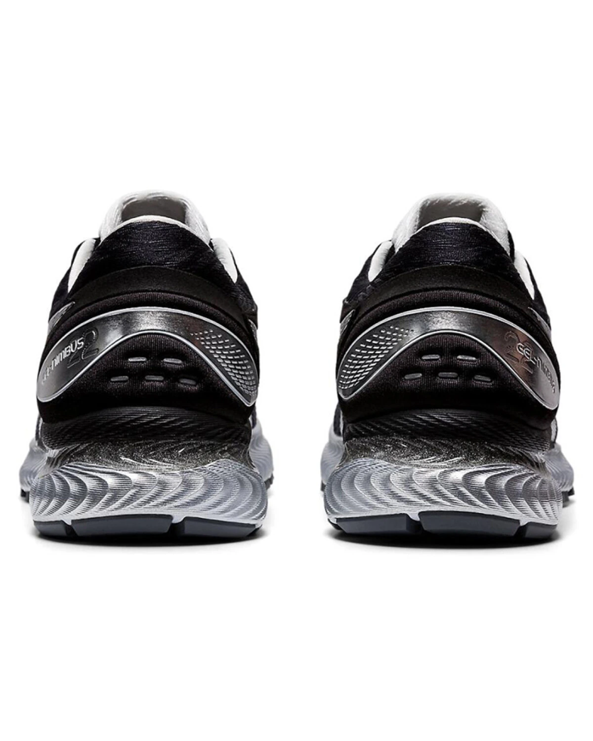 Asics GEL-Nimbus 22 мужские кроссовки для бега с амортизацией черно-серебристые картинка