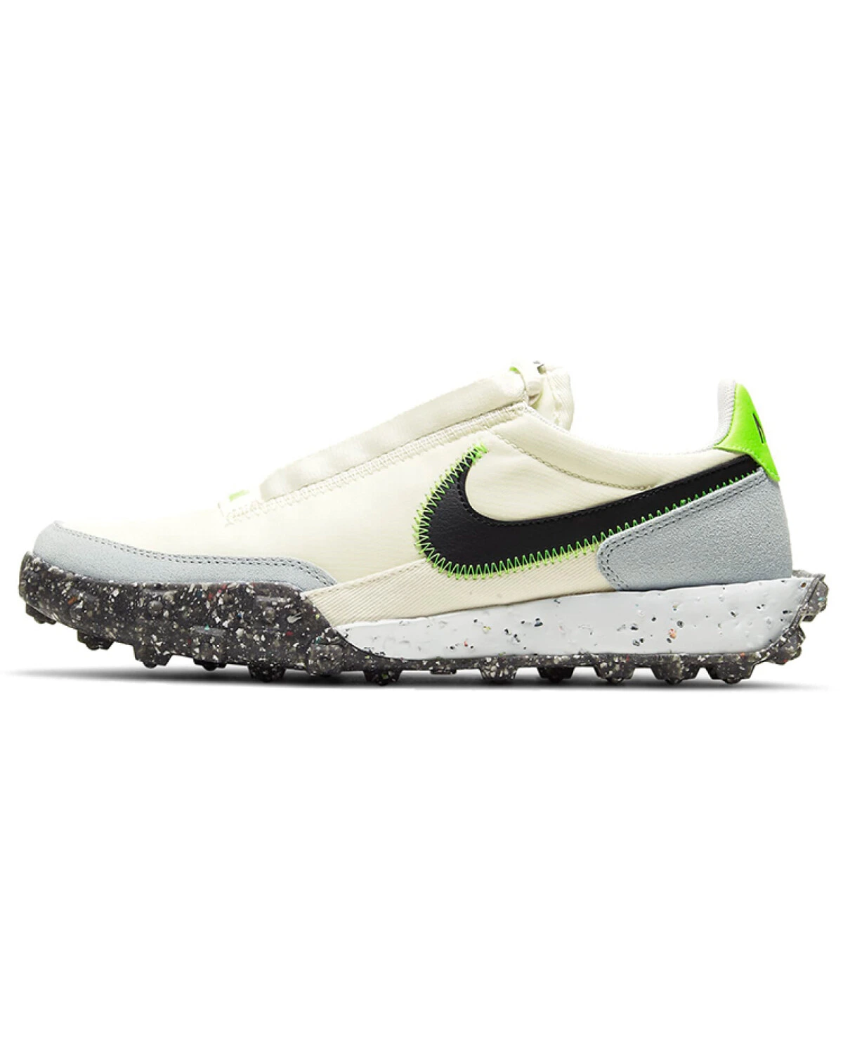 Nike Waffle Racer женские повседневные кроссовки молочно-черно-серые картинка