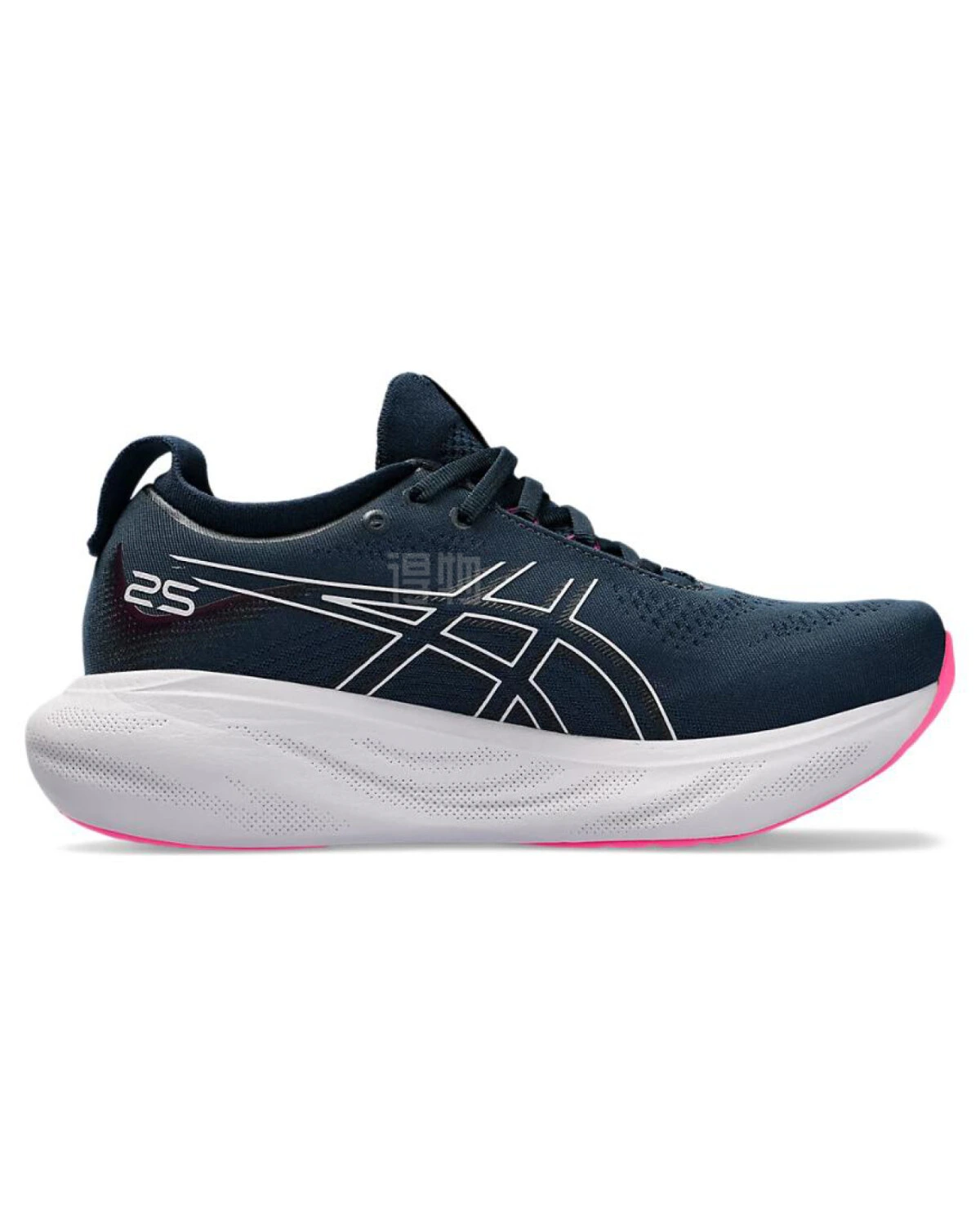 Asics GEL-Nimbus 25 женские спортивные кроссовки для бега черно-розовые картинка