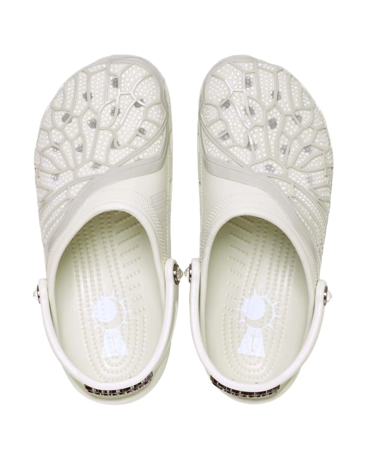 Crocs x Swarovski Classic Clog унисекс кроксы белые картинка