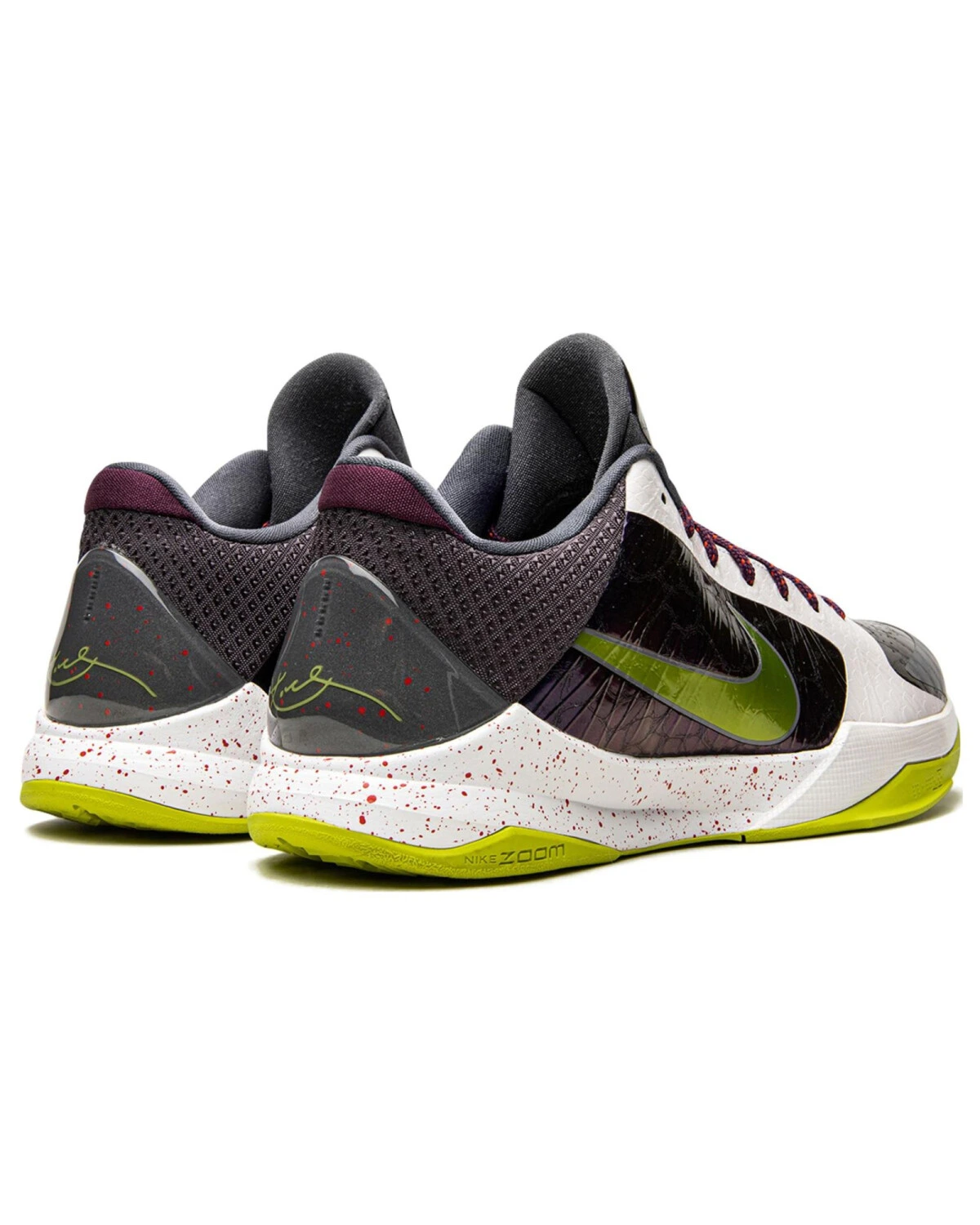 Nike Zoom Kobe 5 Joker (Chaos) мужские баскетбольные кроссовки из кожи черные картинка