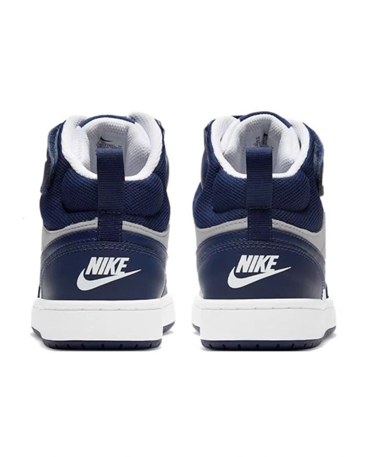 Nike Court Borough детские кроссовки синие высокие картинка