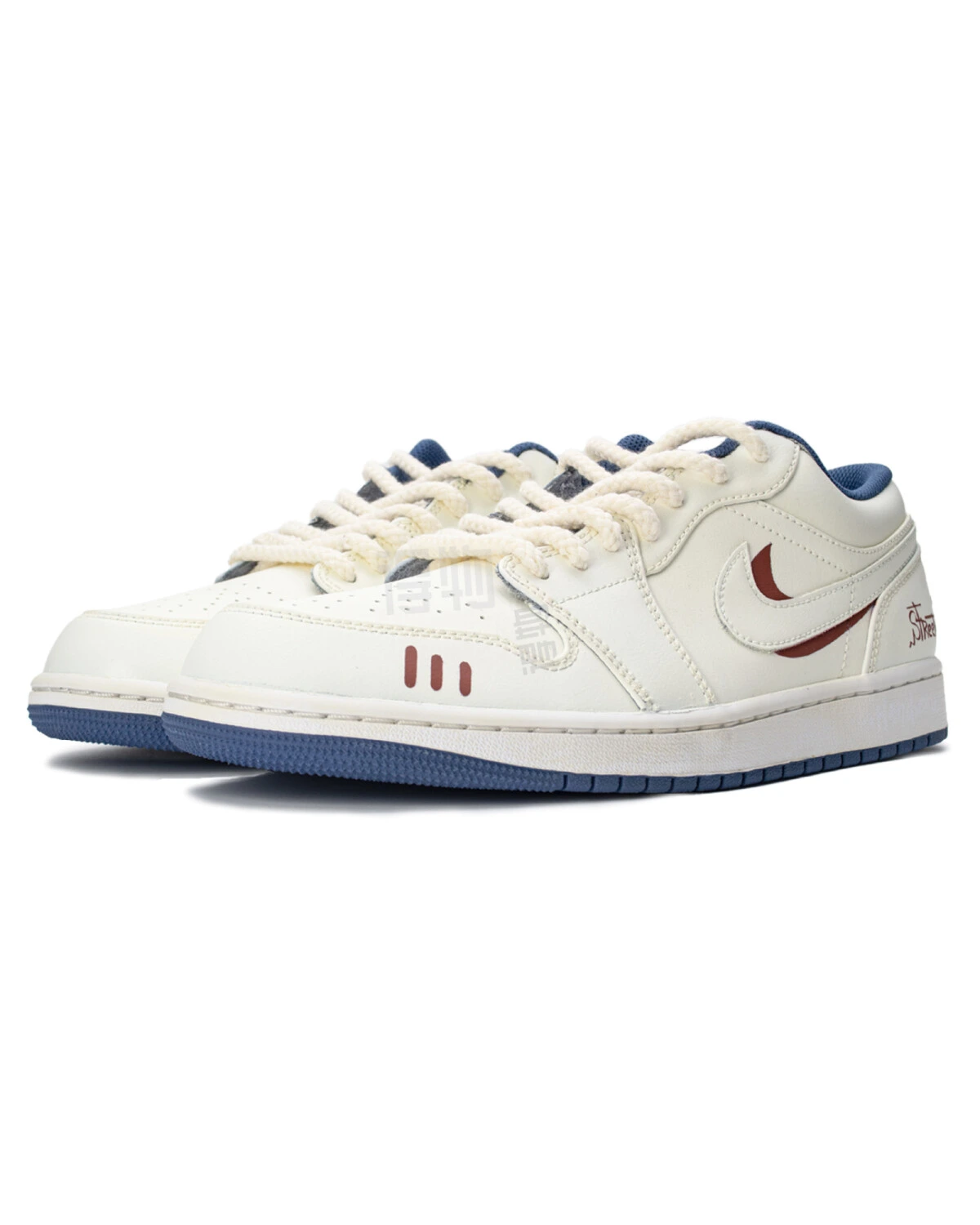 Jordan Air Jordan 1 Low Vibe мужские кожаные кроссовки молочно-белые картинка