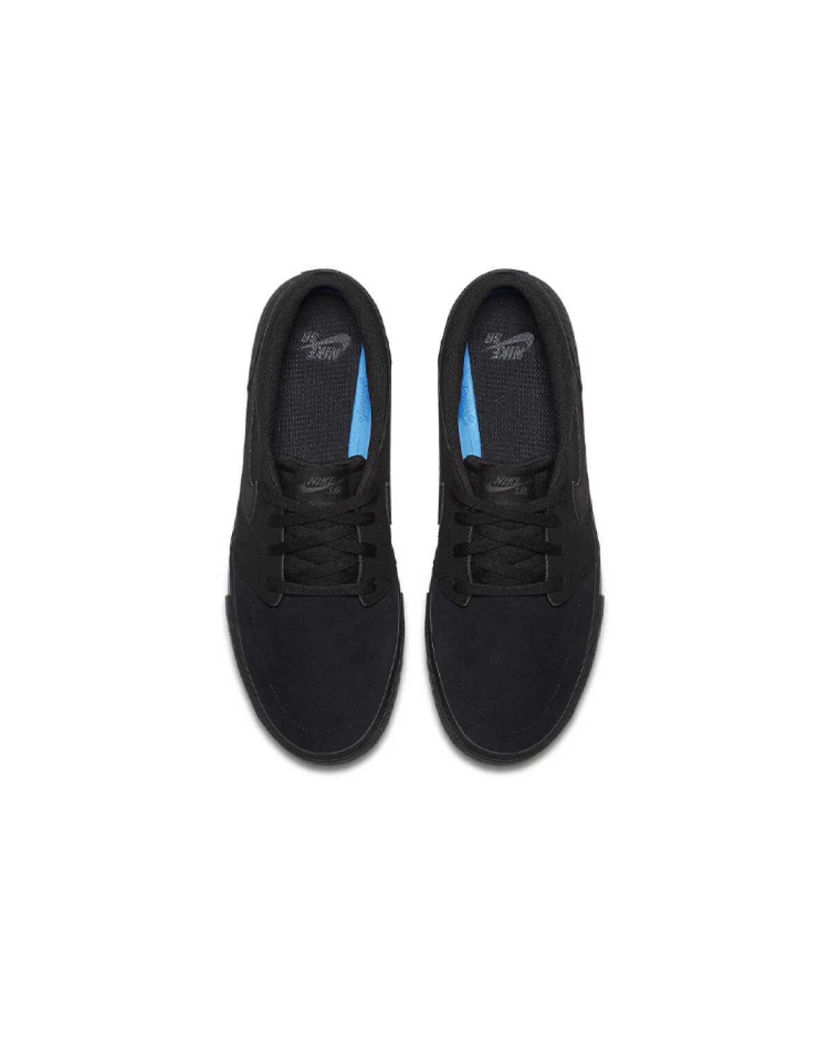Nike SB Portmore II Solar unisex кеды черные с шнуровкой картинка