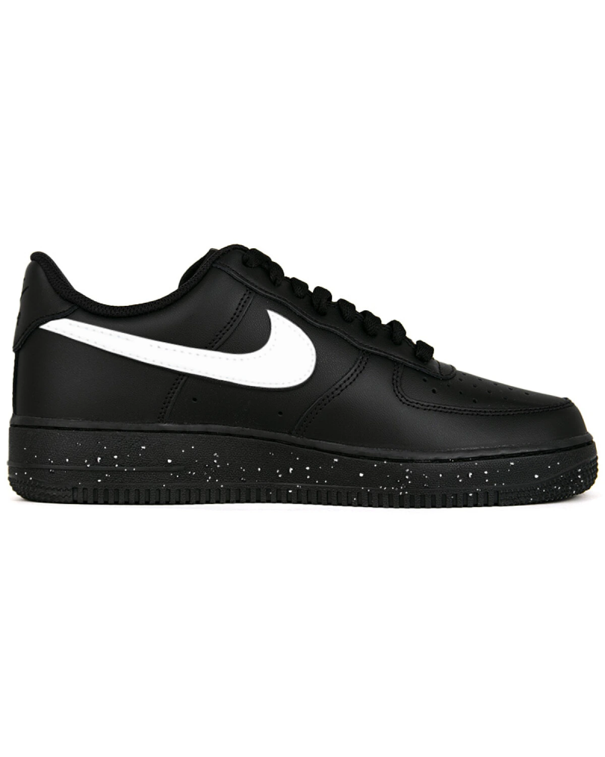 Nike Air Force 1 Unisex кроссовки черно-белые с белым квадратом картинка
