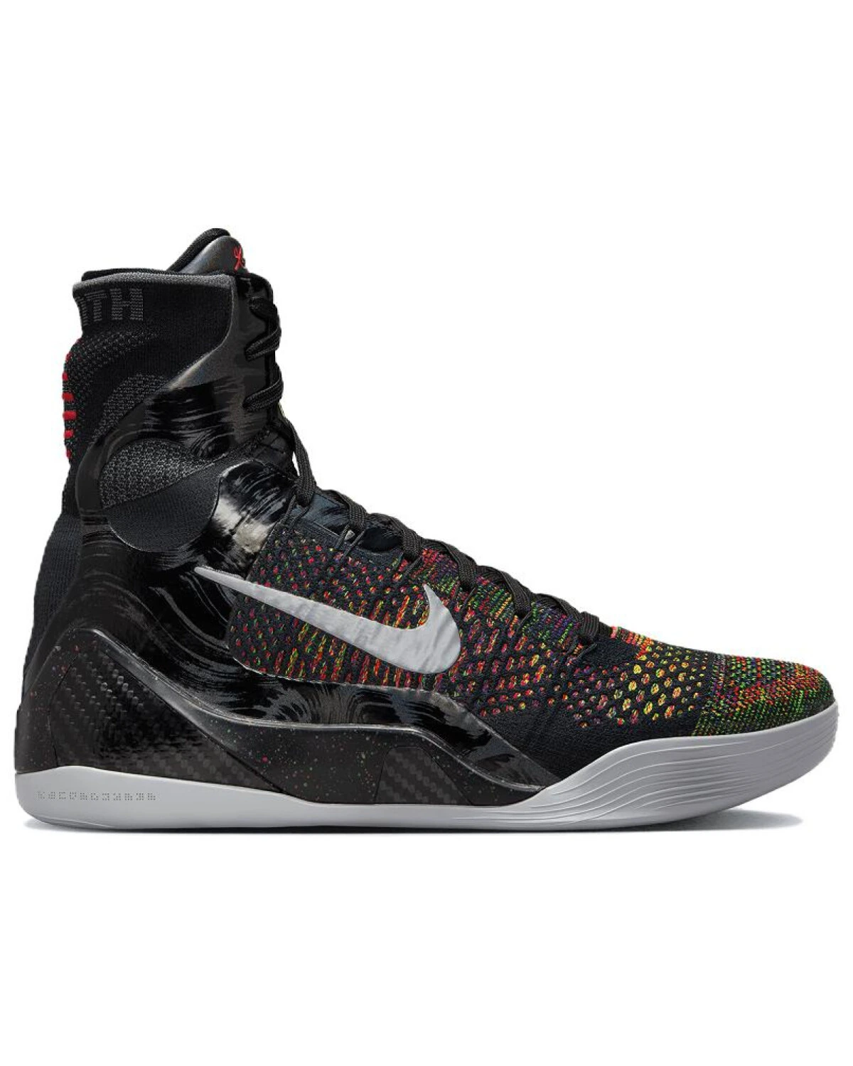 Nike Kobe 9 “Masterpiece” мужские баскетбольные кроссовки черно-серебристо-красные высокие картинка