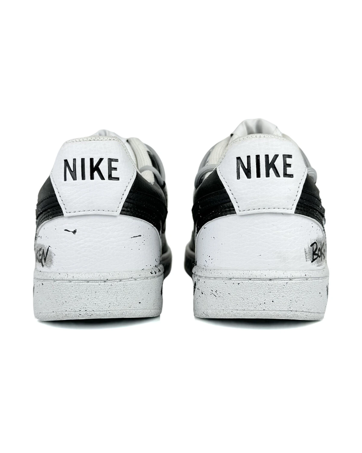 Nike Court Vision 1 Low мужские кроссовки белые с принтом и прочной подошвой картинка