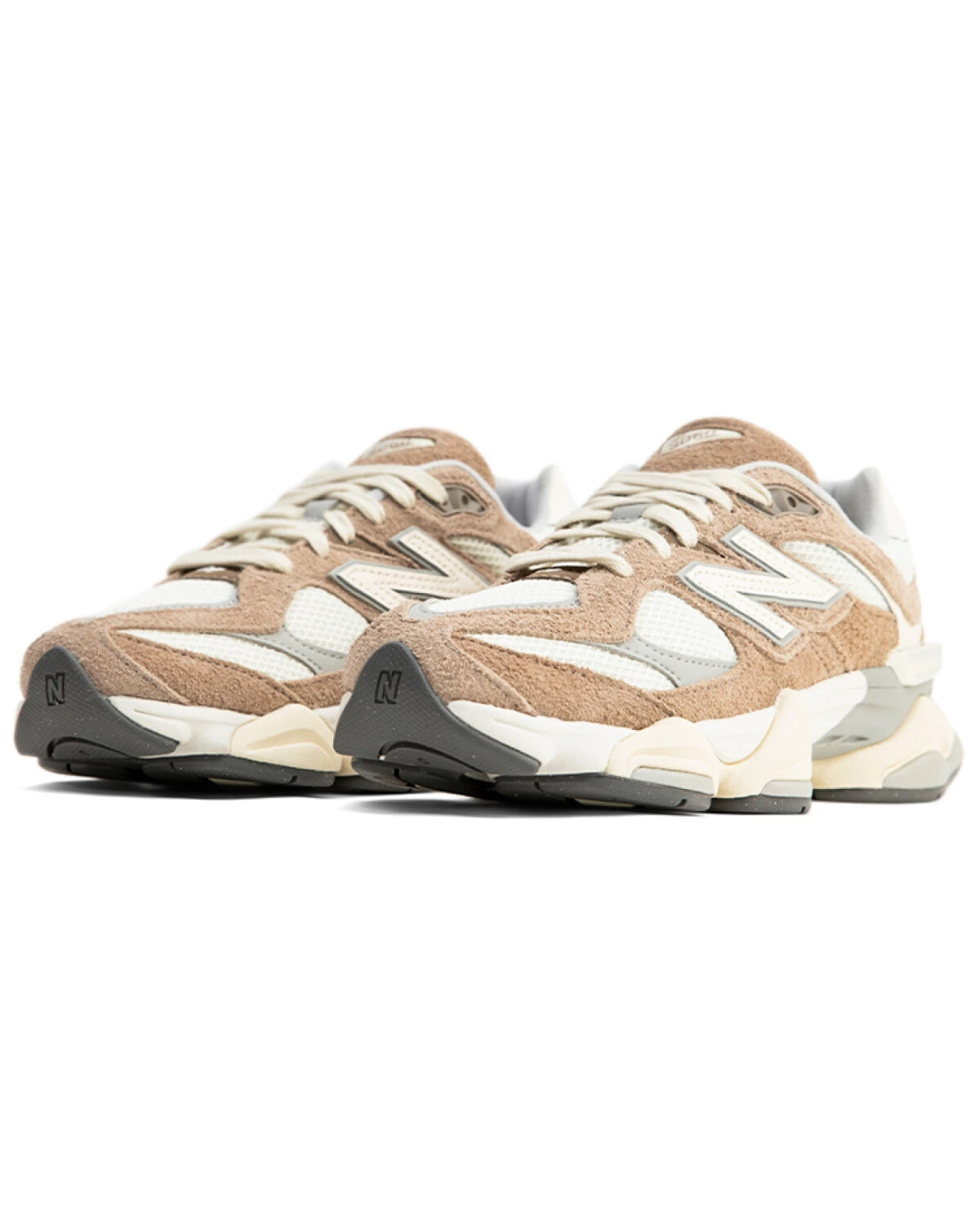 New Balance 9060 унисекс кроссовки бежевые повседневные картинка