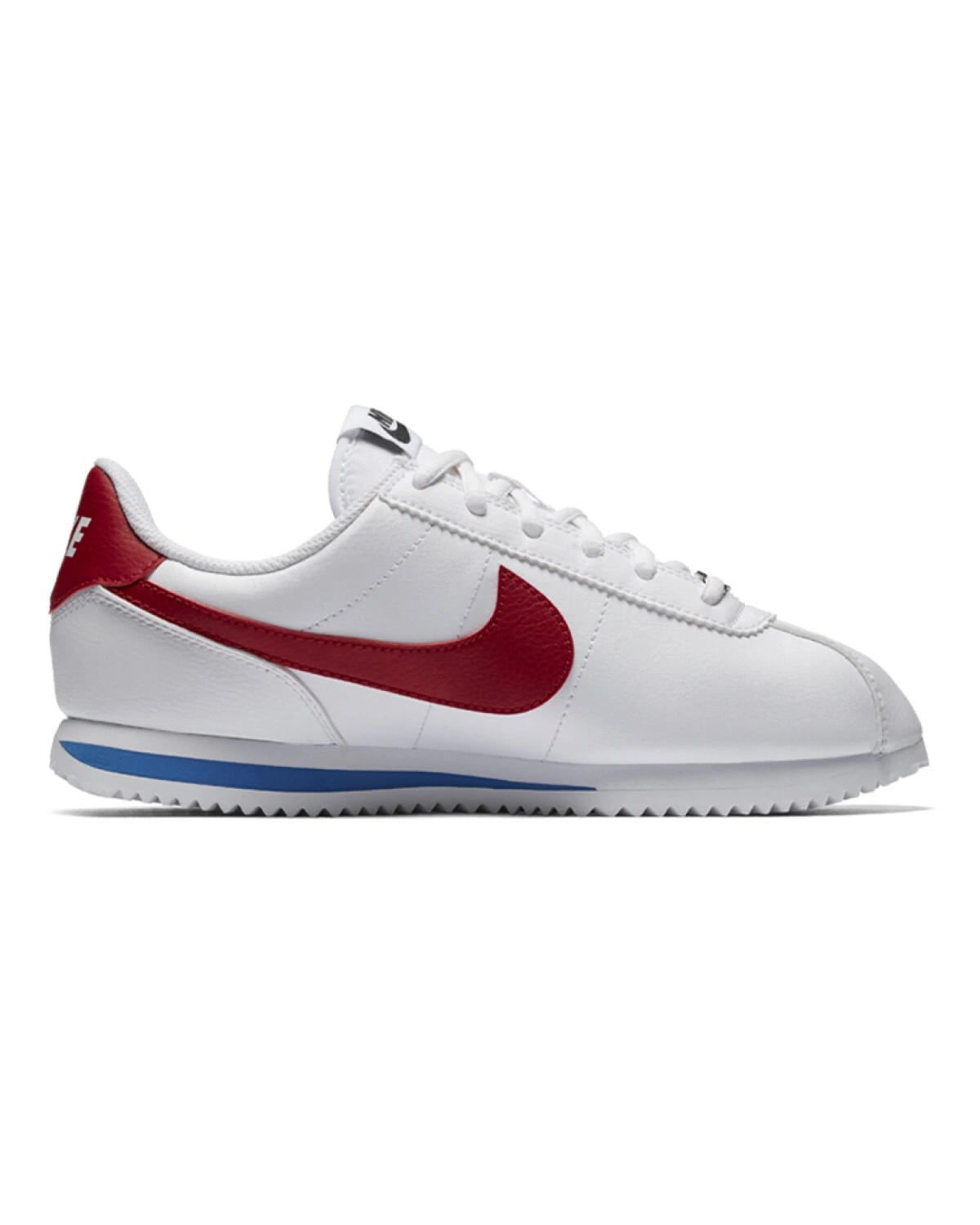 Nike Cortez Basic SL детские кроссовки бело-красные синтетические картинка