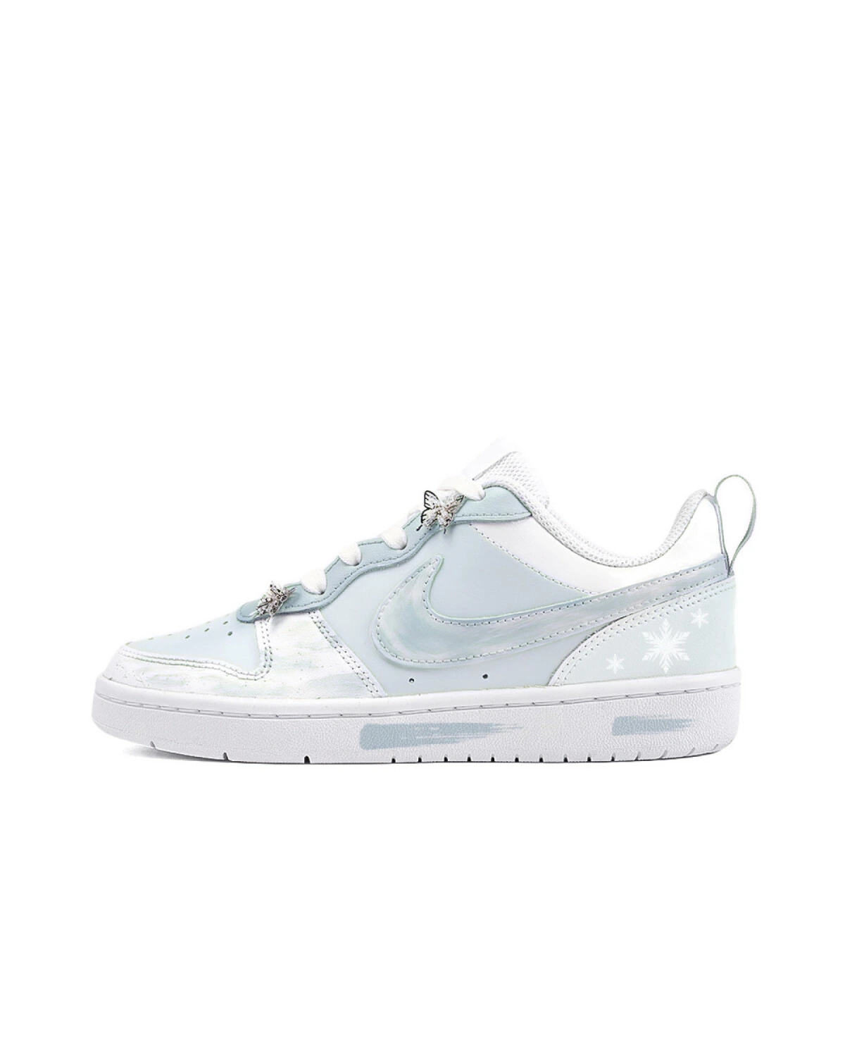 Nike Court Borough Low Love Monday женские кроссовки кожаные синие картинка