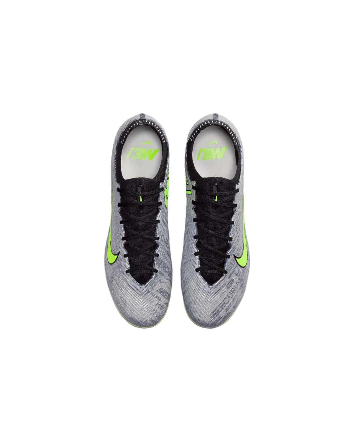 Nike Mercurial Vapor 15 унисекс спортивные кроссовки для футбола серебристо-зеленые картинка