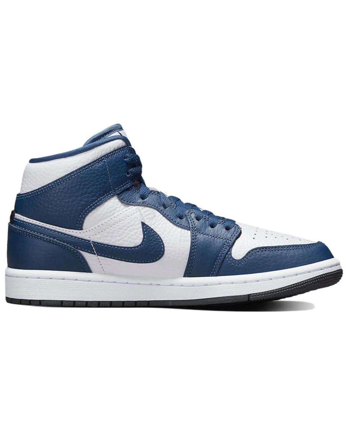 Jordan Air Jordan 1 Mid Split "French Blue" женские кроссовки кожаные синие картинка