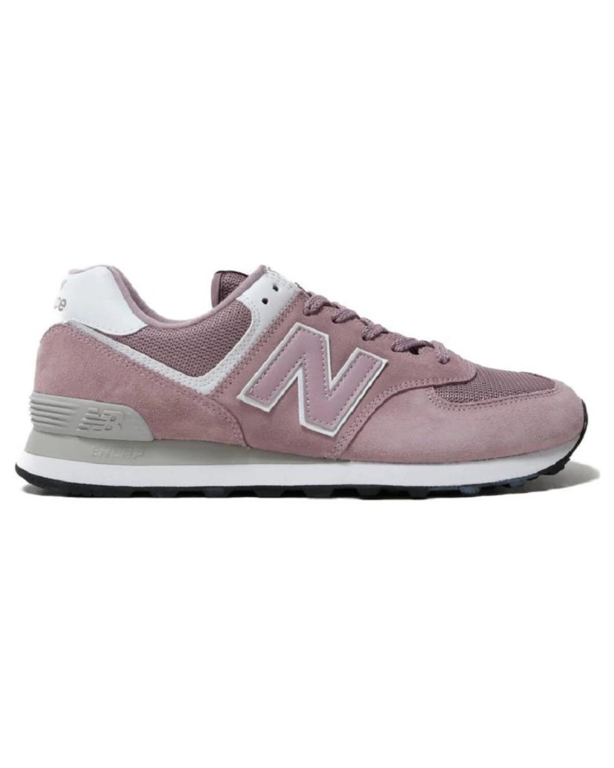 New Balance 574 унисекс кроссовки сетка и замша розовые картинка
