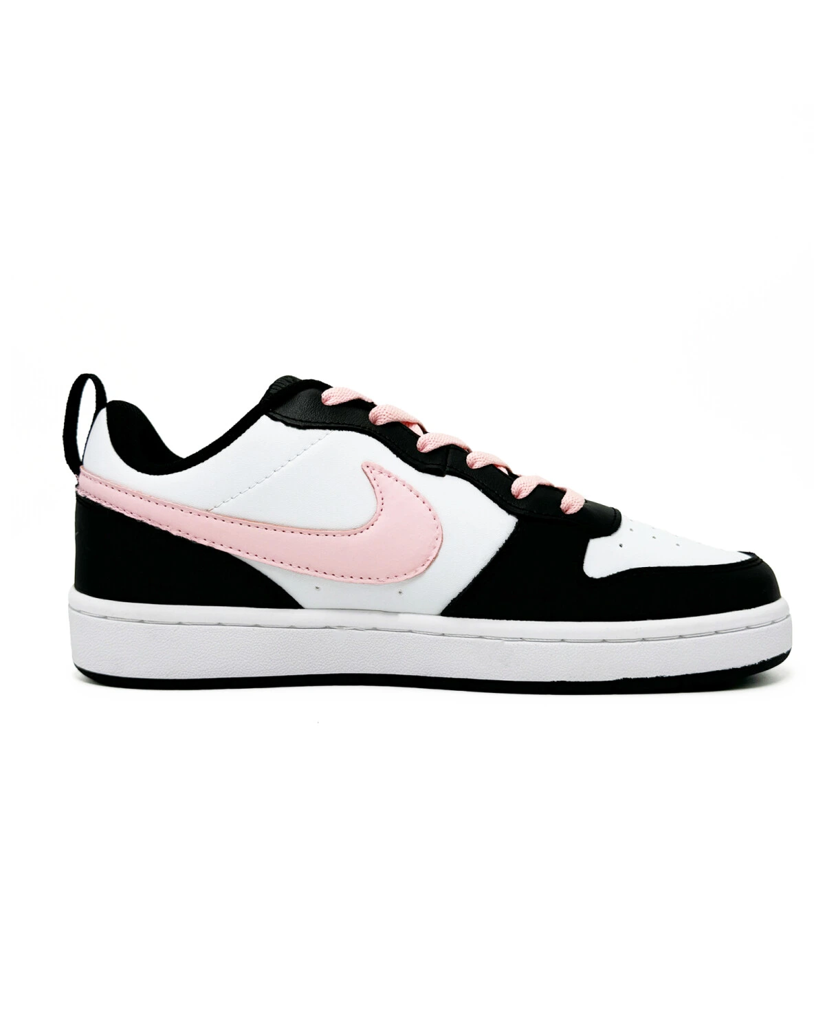 Nike Court Borough Low 2 детские кроссовки кожаные розовые картинка