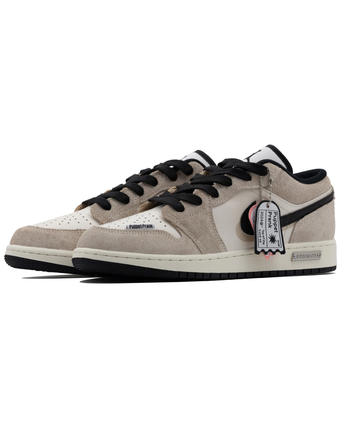 Jordan Air Jordan 1 женские кроссовки молочно-коричневые картинка