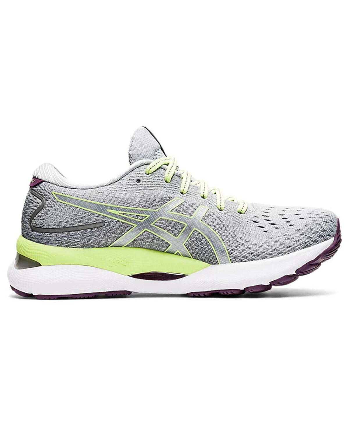 Asics GEL-Nimbus 24 женские кроссовки для бега с амортизацией и дышащим верхом серые картинка