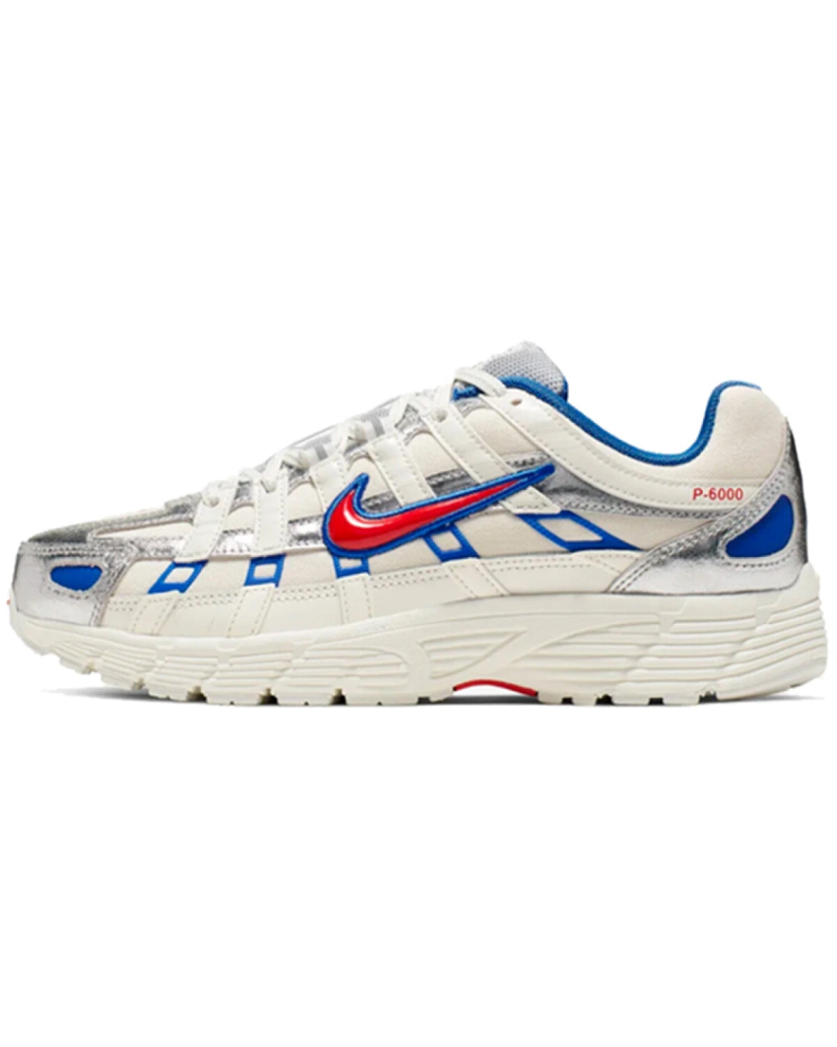 Nike P-6000 женские кроссовки бело-голубые спортивные легкие картинка