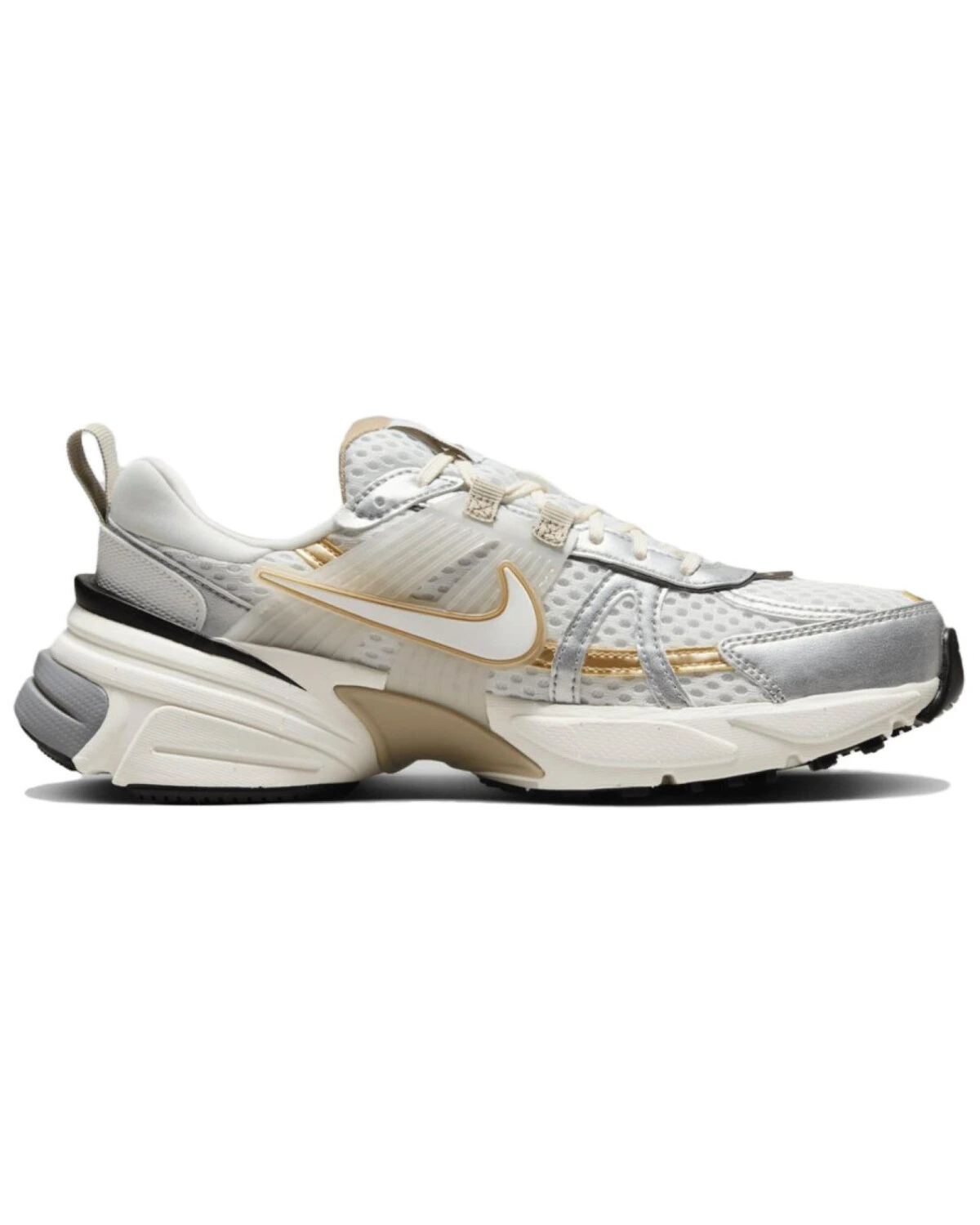 Nike V2K Run женские кроссовки бежево-коричневые с амортизацией картинка