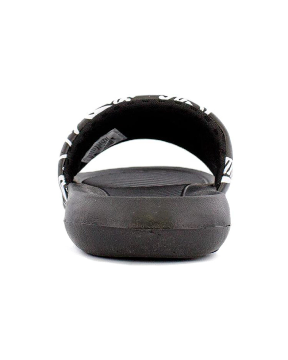Nike VICTORI ONE SLIDE домашние тапочки чёрные с белым принтом картинка