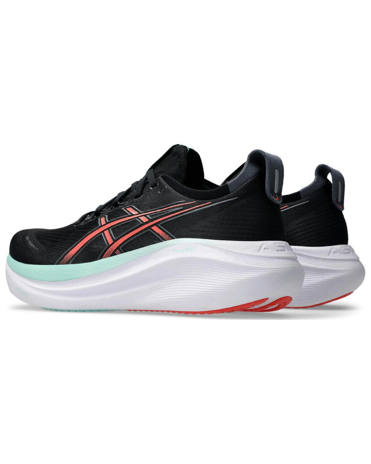 Asics Gel-Nimbus 27 мужские кроссовки для бега чёрные с амортизацией картинка