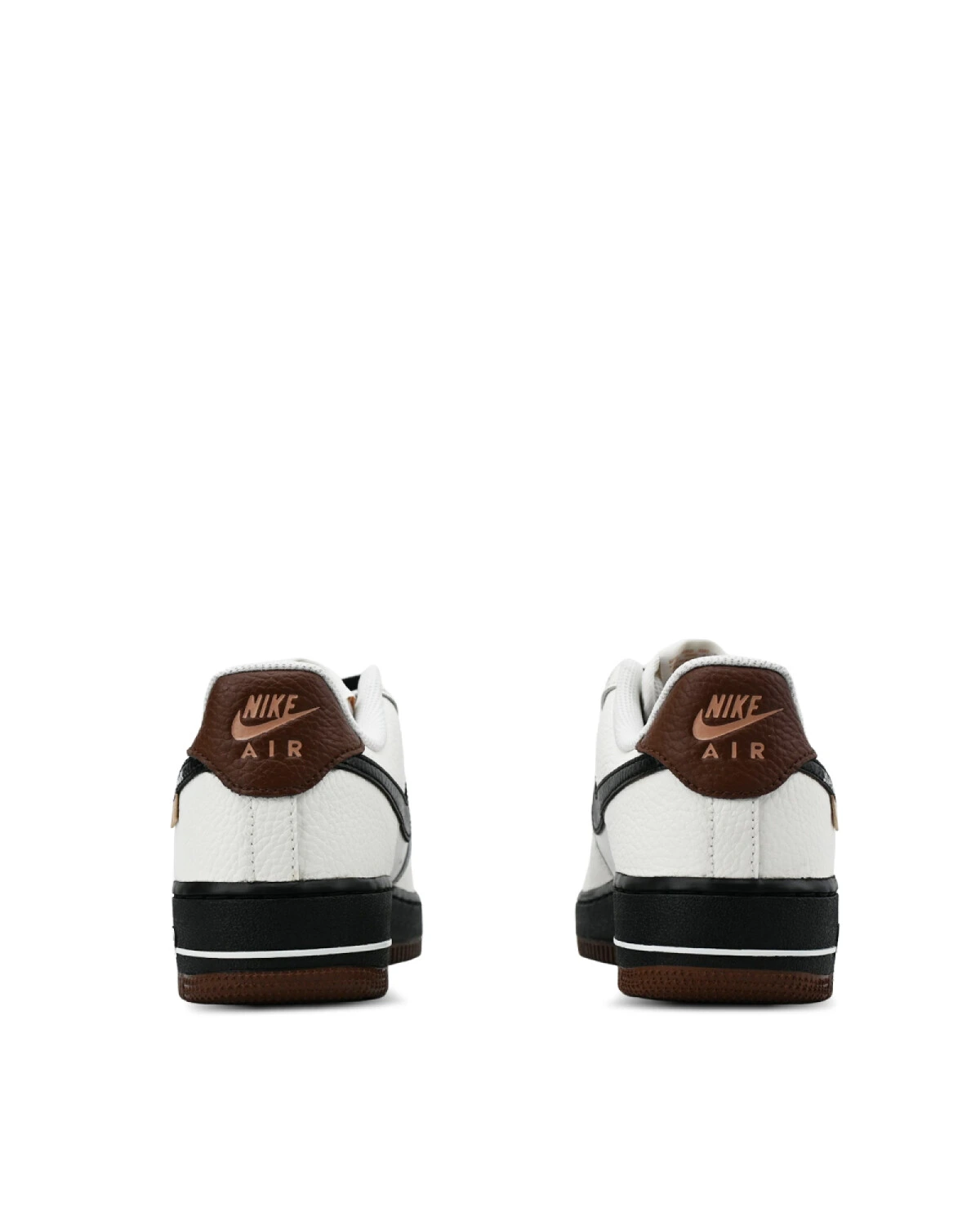 Nike Air Force 1 женские кроссовки бело-черные с кожаным верхом картинка